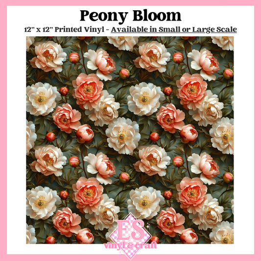 Peony Bloom - Small or Large Scale Options - 12" x 12" Sheet image 0