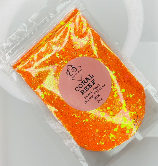Coral Reef - Pearl Opal Chunky Glitter Mix image 0