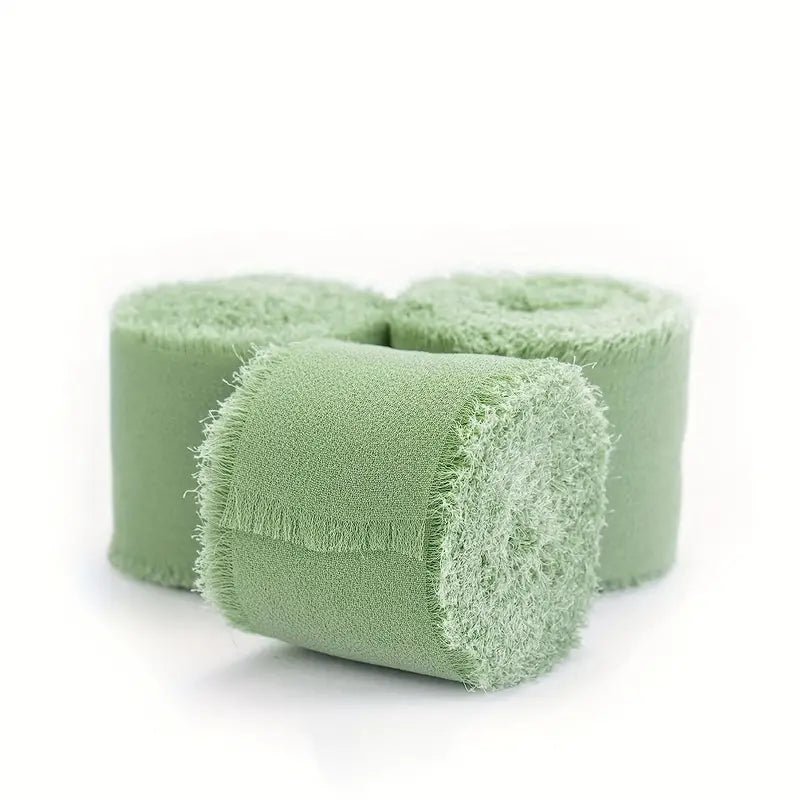 Chiffon Fringed Ribbon - 4cm x 5 Meters image 2