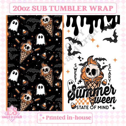 Summerween - Full 20oz Tumbler Sublimation Print image 1