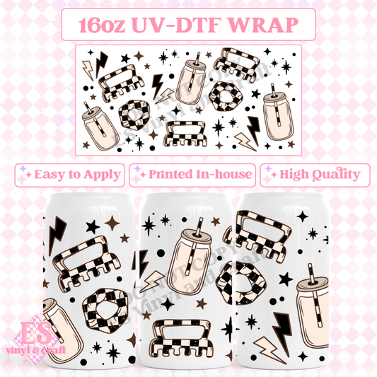 Girly Essentials - 16oz Beer Can / Libbey UV-DTF Transfer image 0