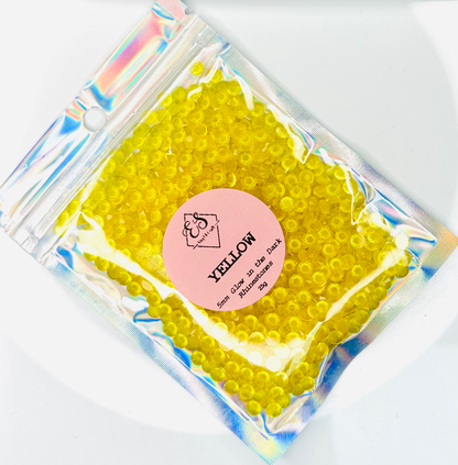 Yellow - Glow in the Dark Resin Rhinestones (3mm, 4mm & 5mm) image 2