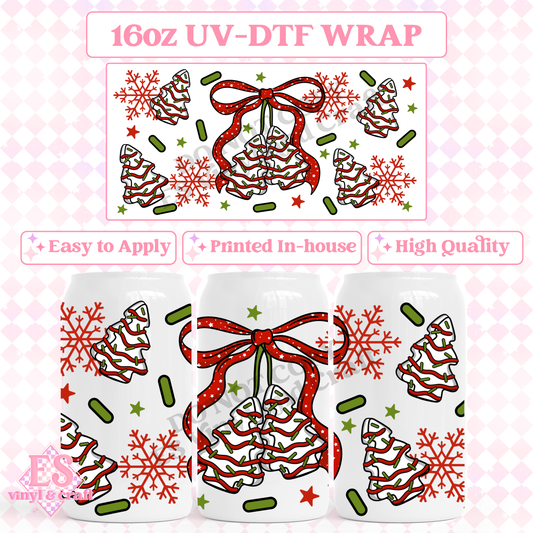 Tree Cake Cherries - 16oz Beer Can / Libbey UV-DTF Transfer image 0