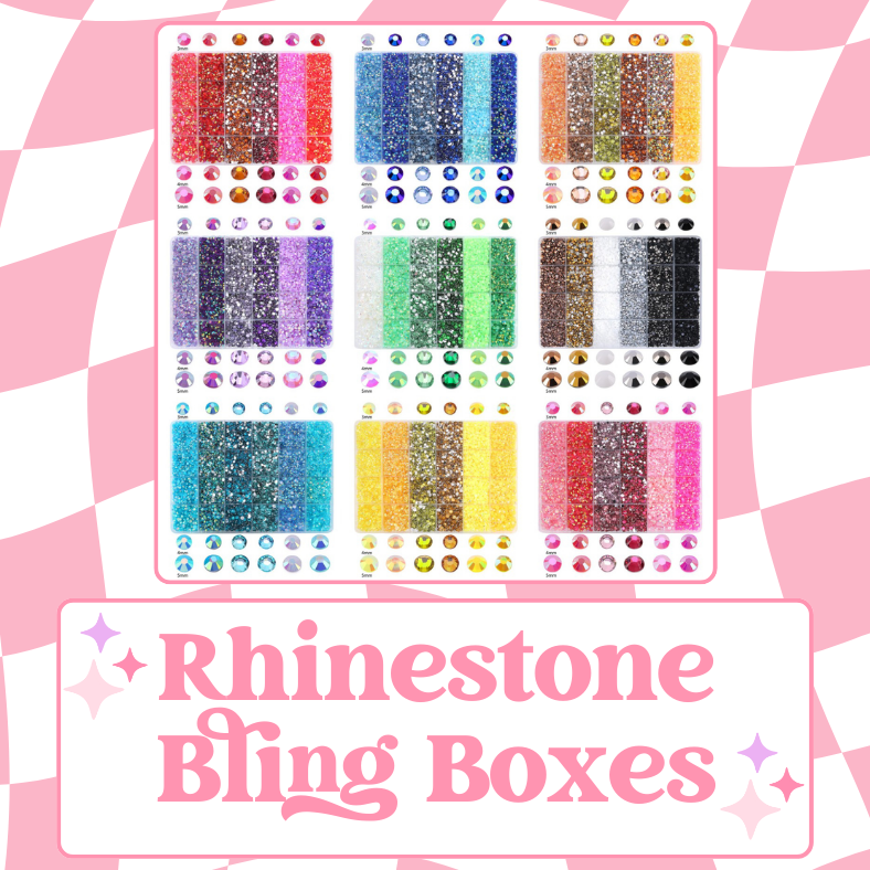 Rhinestone Bling Boxes (3mm, 4mm and 5mm) Contains Approximately 18,600!! image 0