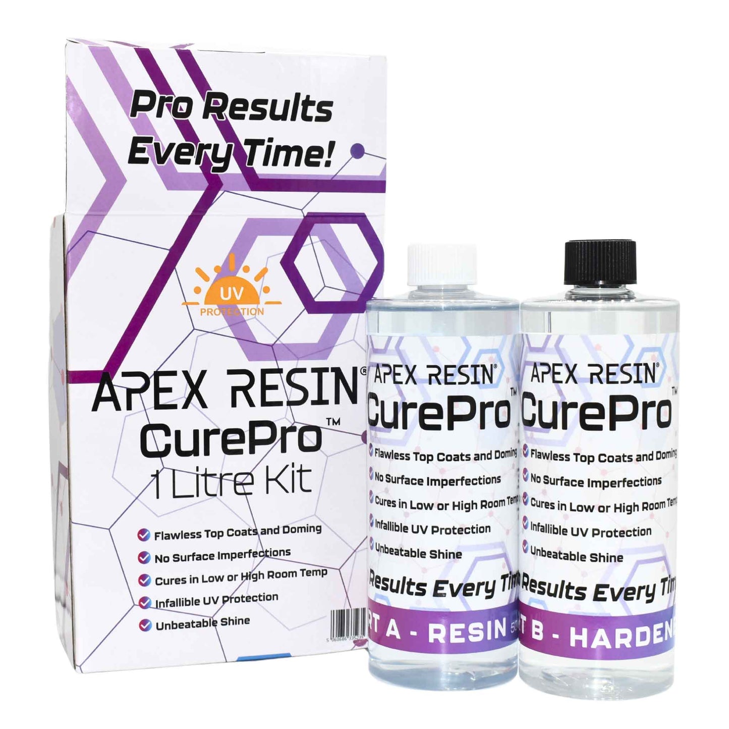 Apex Resin® CurePro - Professional Top Coat and Doming Resin image 1