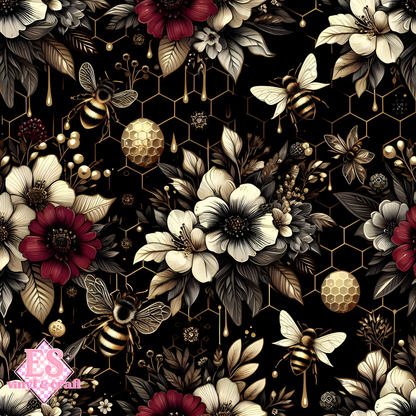 Nocturnal Honey Garden Collection - Section 1 - 12" x 12" Sheet image 2