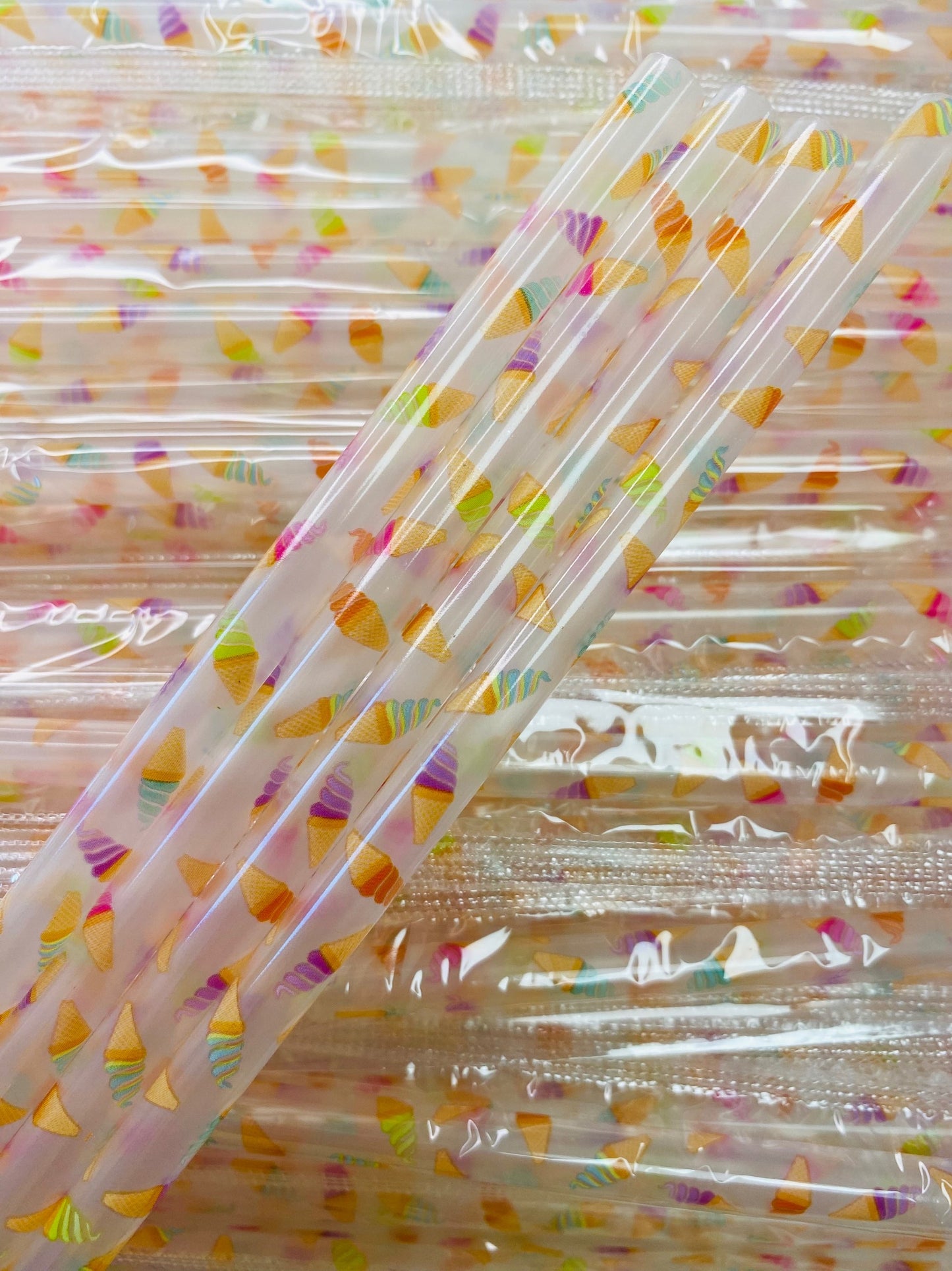 Ice Cream Clear Straw image 0