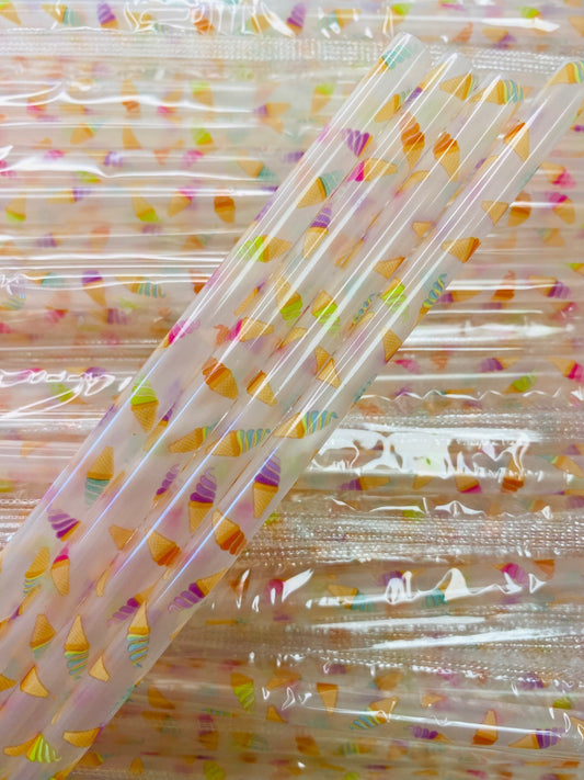 Ice Cream Clear Straw image 0