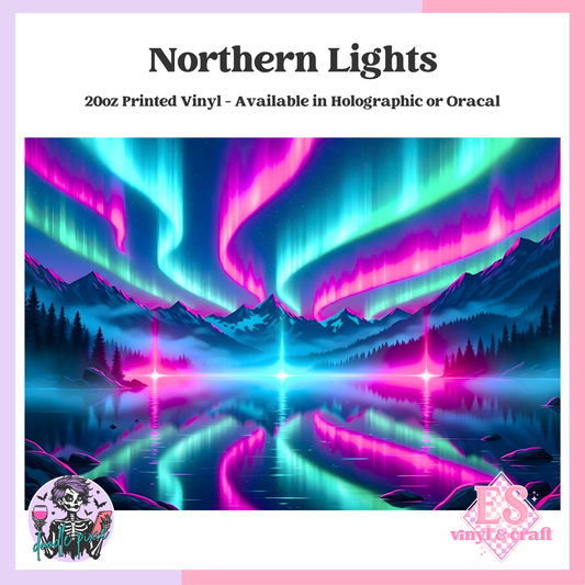 Northern Lights - 20oz Printed Tumbler Self Adhesive Vinyl image 0