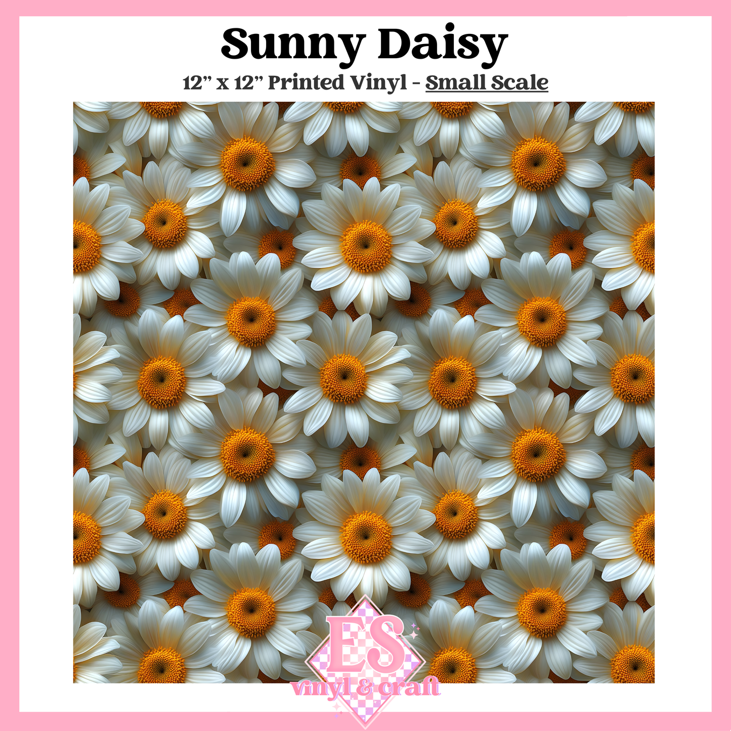 Sunny Daisy - Small or Large Scale Options - 12" x 12" Sheet image 1