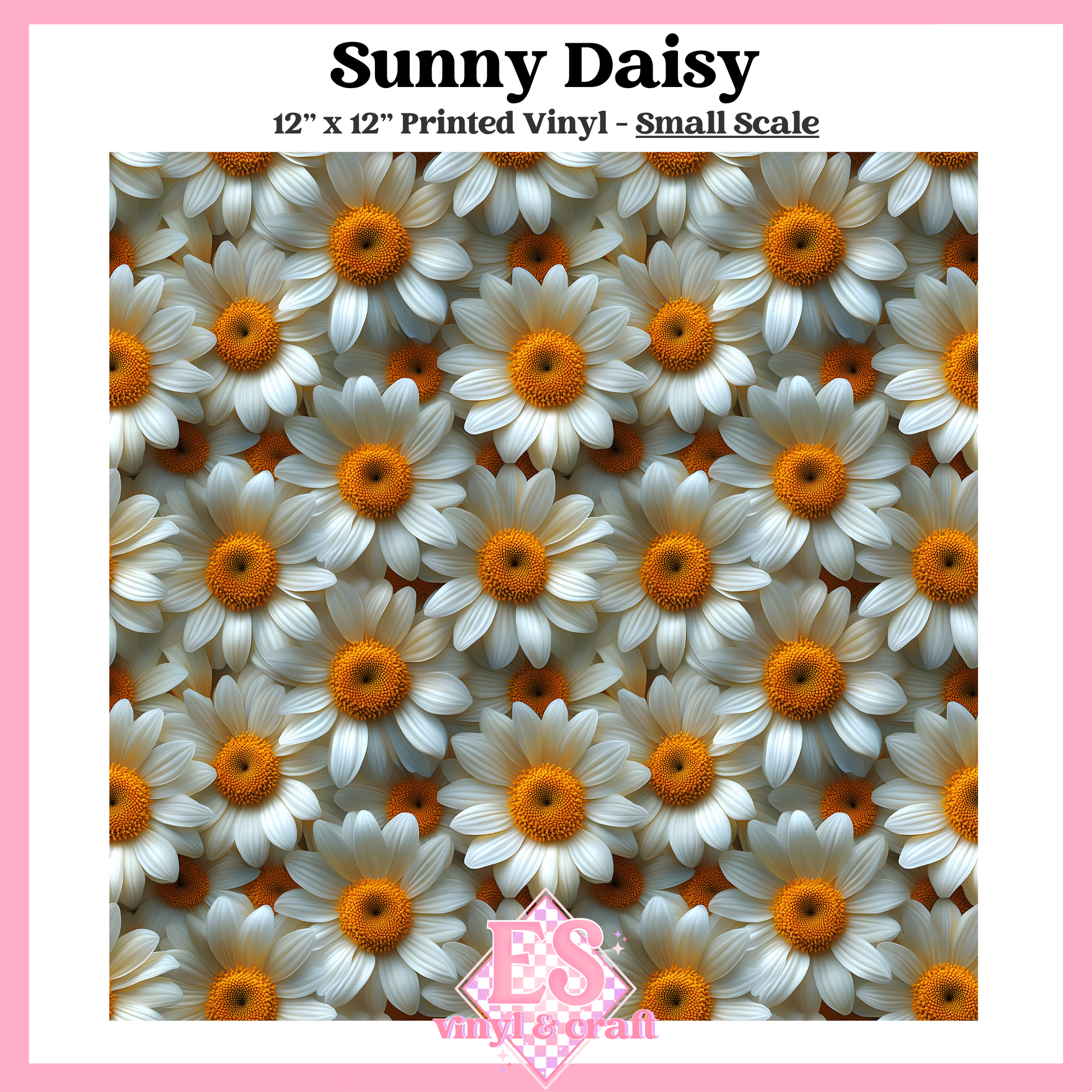 Sunny Daisy - Small or Large Scale Options - 12" x 12" Sheet image 1