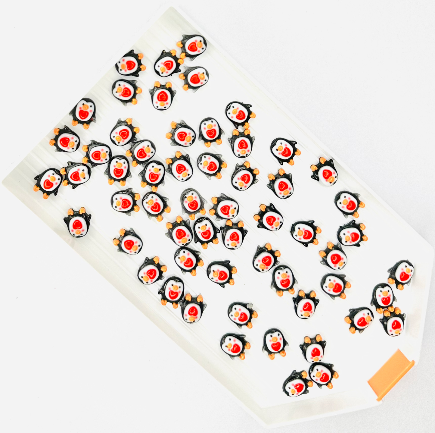 Penguin Love Cabochon Flat Back Charm (Pack of 10) image 0