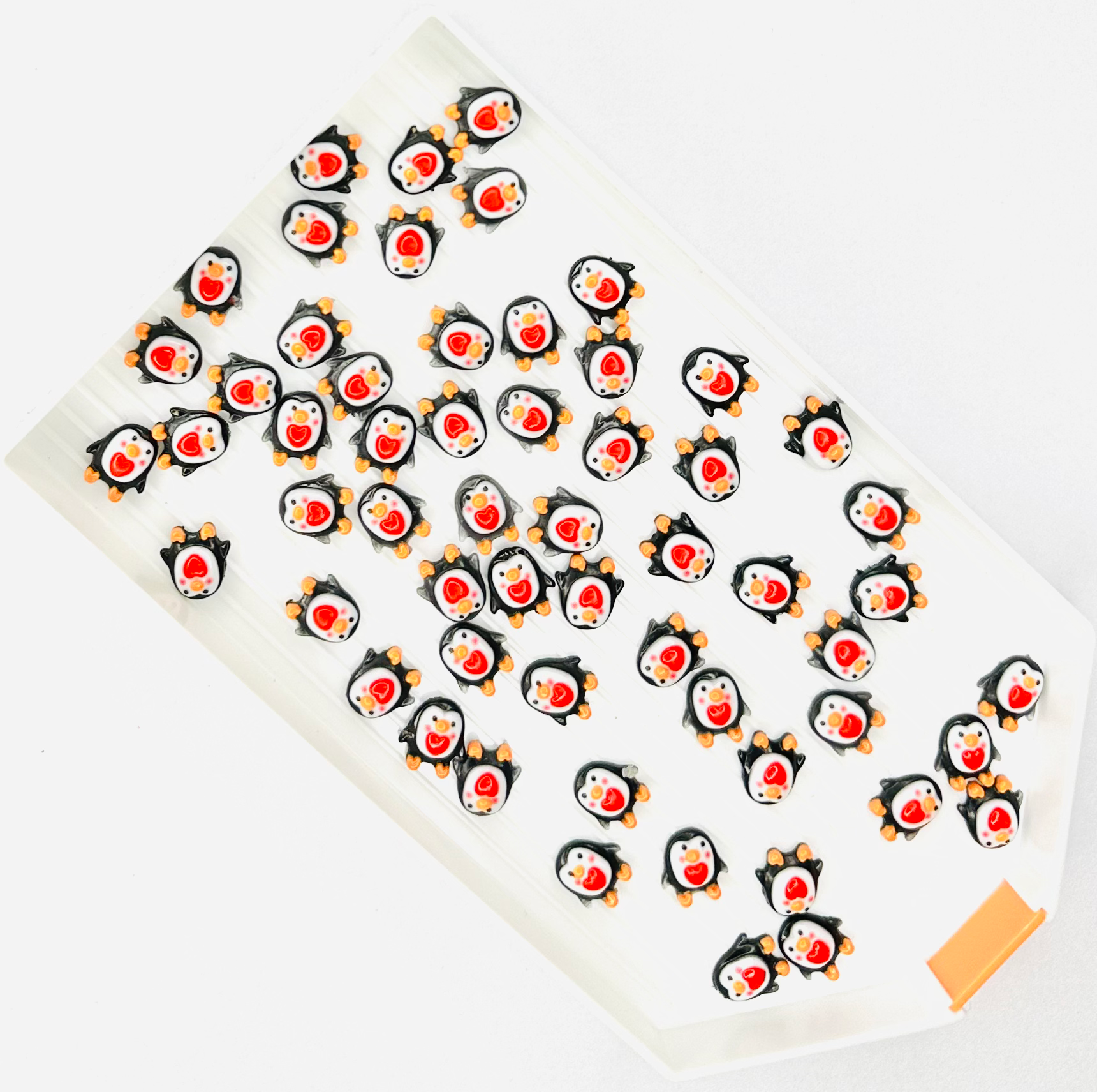 Penguin Love Cabochon Flat Back Charm (Pack of 10) image 0