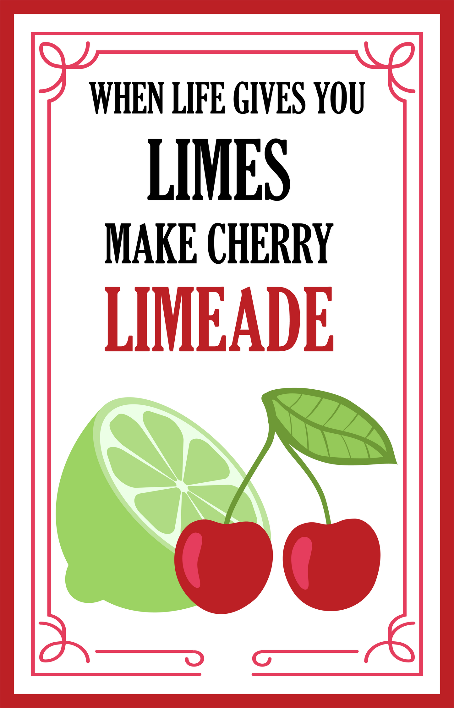 When Life Gives You Limes Make Cherry Limeade image 5