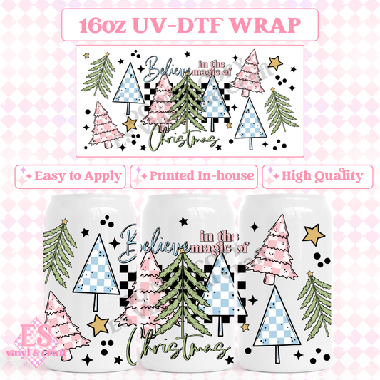 Magic of Christmas - 16oz Beer Can / Libbey UV-DTF Transfer image 0