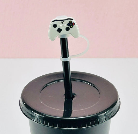 Straw Topper - Game Controller White X image 0