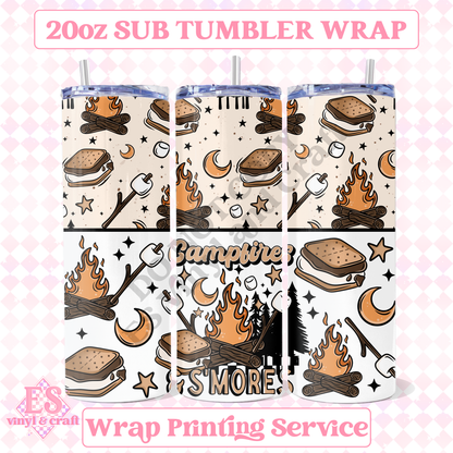 Campfires - Full 20oz Tumbler Sublimation Print image 0
