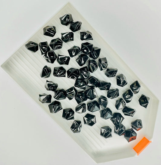 Black Ice Cubes Acrylic - Medium Crushed (Pack of 50) image 0
