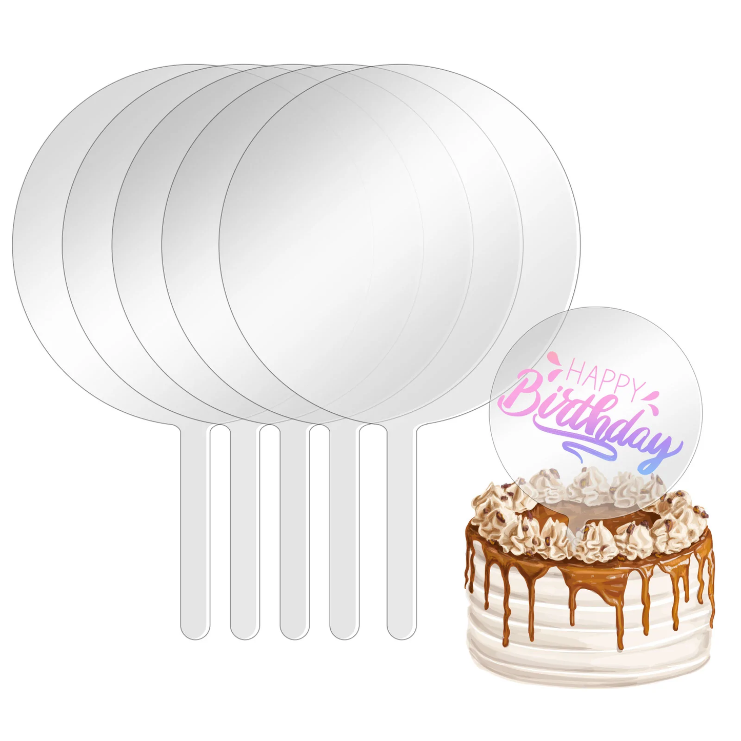 Teckwrap Cake Topper Acrylic Blanks image 7