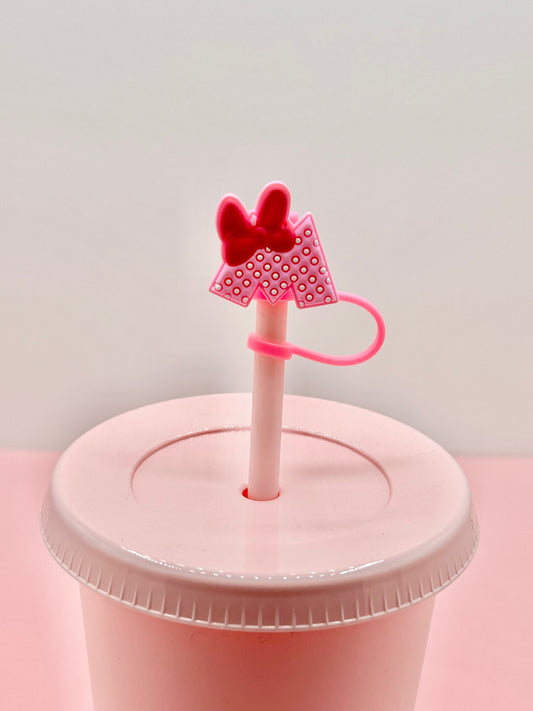 Straw Topper - Dotty Bow image 0