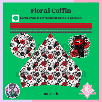 Floral Coffin – 24oz Snowglobe Wrapper Kit image 4