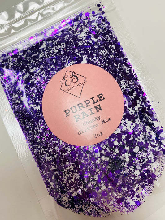 Purple Rain - Chunky Glitter Mix PLEASE READ ITEM DESCRIPTION image 0
