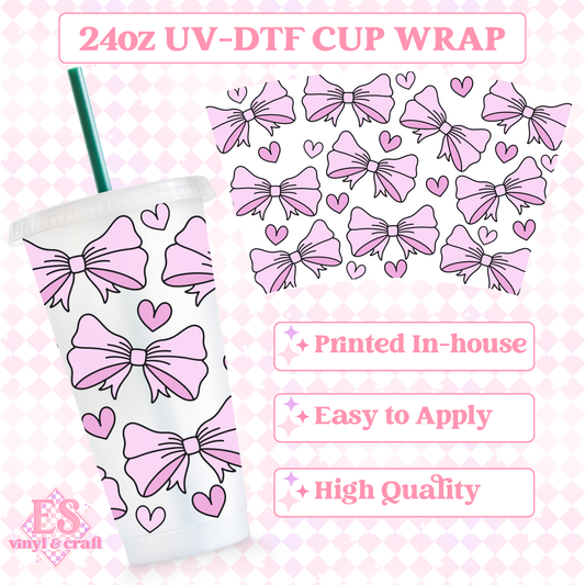 Bows - UVDTF 24oz Cold Cup Wrap image 0
