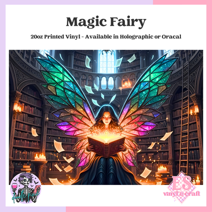 Magic Fairy - 20oz Printed Tumbler Self Adhesive Vinyl image 0