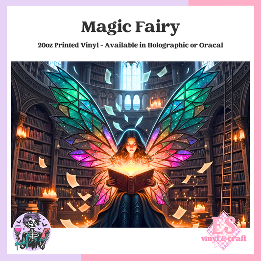 Magic Fairy - 20oz Printed Tumbler Self Adhesive Vinyl image 0