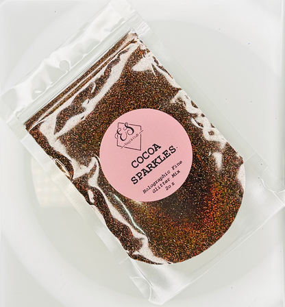 Cocoa Sparkles - Holographic Fine Glitter Mix image 0