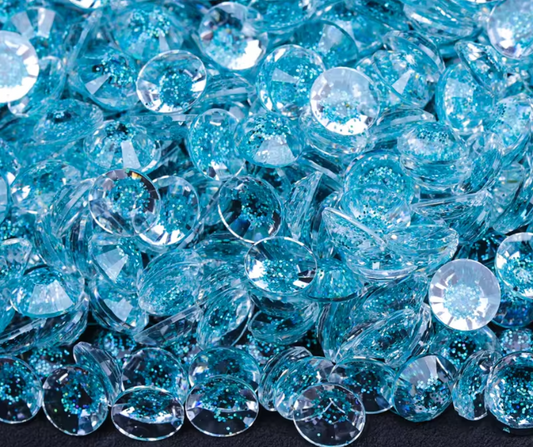 Blue Zircon Starry - Starry Glitter Jelly Rhinestones (3mm, 4mm & 5mm) image 0