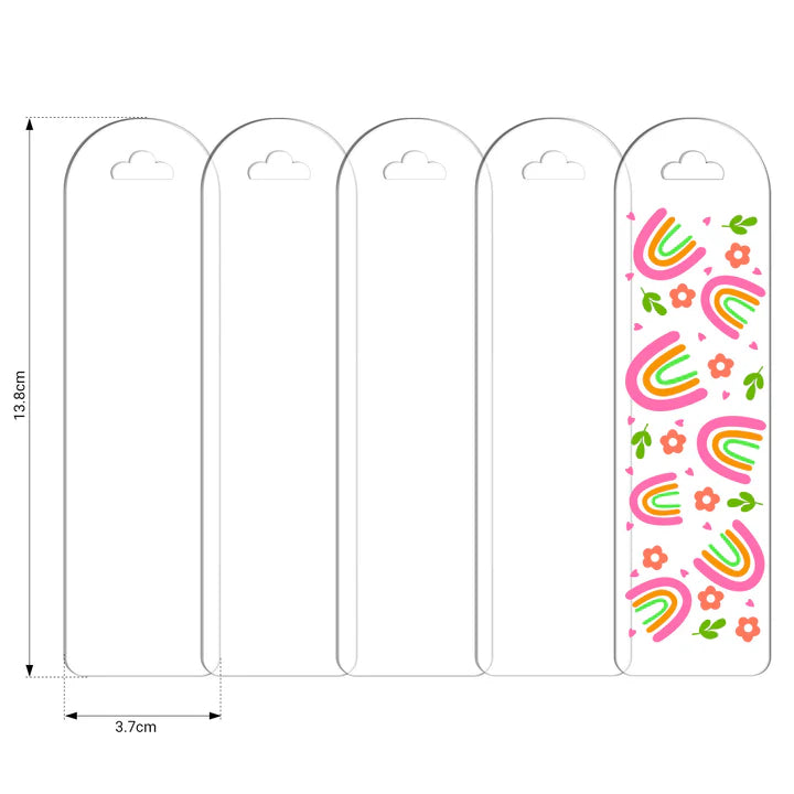 Teckwrap Acrylic Bookmarks (Flower or Cloud) image 1