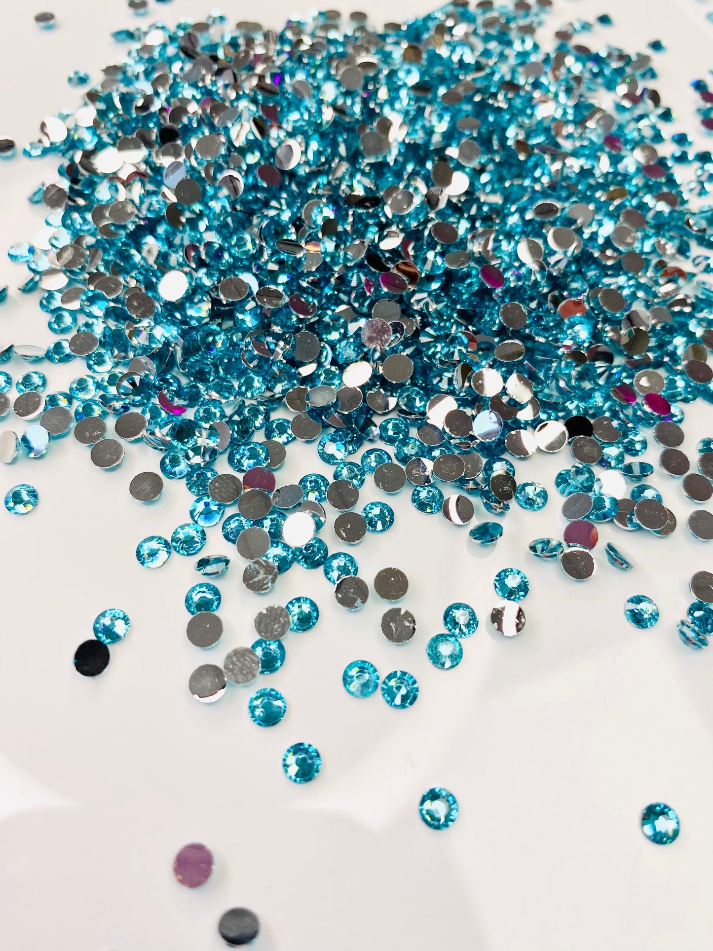 Lagoon - Silver Bottom Resin Rhinestones (4mm & 5mm) image 2