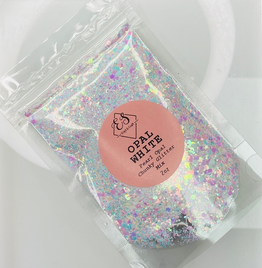 Opal White - Pearl Opal Chunky Glitter Mix image 0