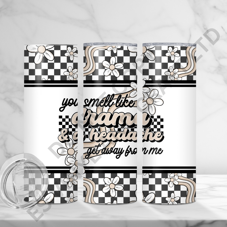 Drama - Full 20oz Tumbler Sublimation Ready To Print image 0
