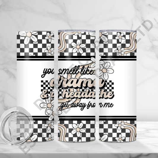 Drama - Full 20oz Tumbler Sublimation Ready To Print image 0