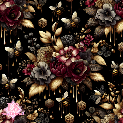 Nocturnal Honey Garden Collection - Section 1 - 12" x 12" Sheet image 10