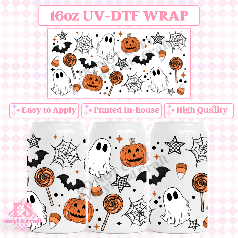 Spooky Things - 16oz Beer Can / Libbey UV-DTF image 0