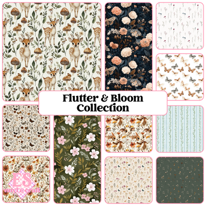 Flutter & Bloom Collection - UV Printed Vinyl 12" x 12" Sheet image 0