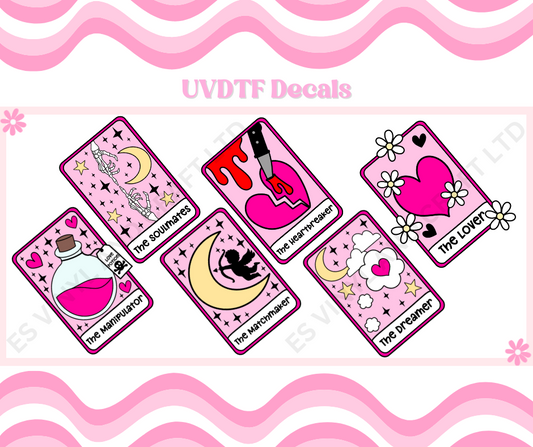 Tarot Cards (Individual or Set of 6)  - UVDTF Decal image 0