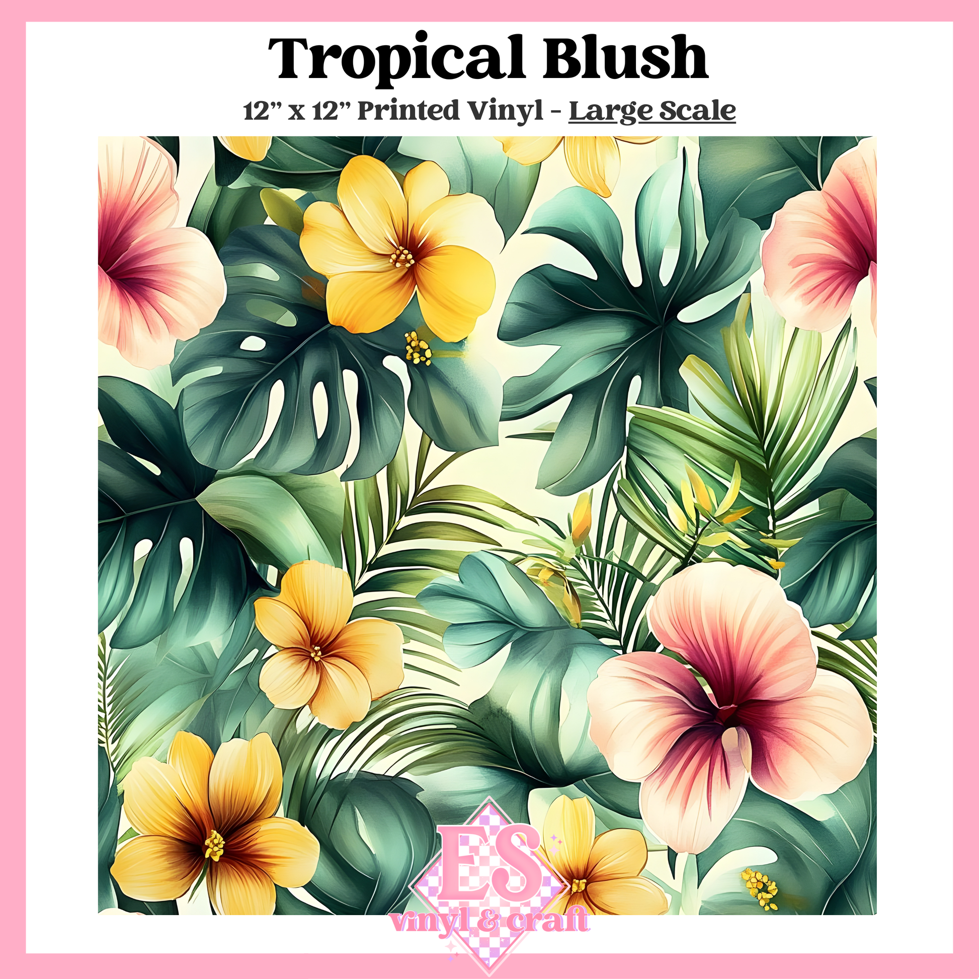 Tropical Blush - Small or Large Scale Options - 12" x 12" Sheet image 2