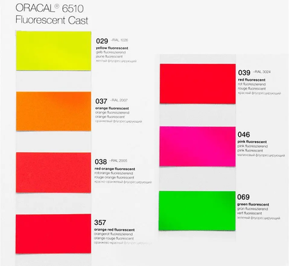Oracal 6510 Fluorescent Glossy Self Adhesive image 6