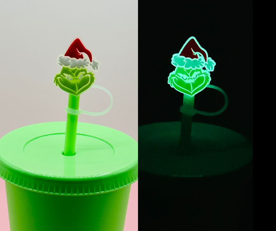 Straw Topper - Glow in the Dark Who Stole Christmas image 0