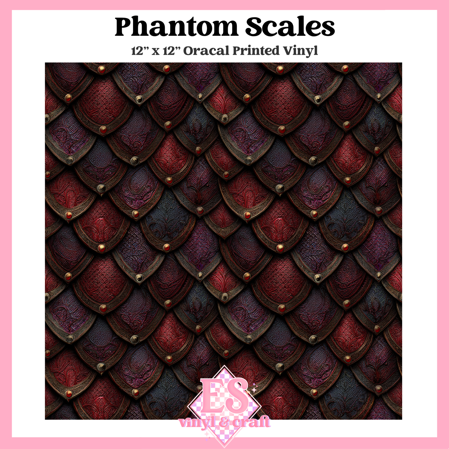 Prismatic Dragon Scale Collection - 12" x 12" Sheet (14 Different De image 4
