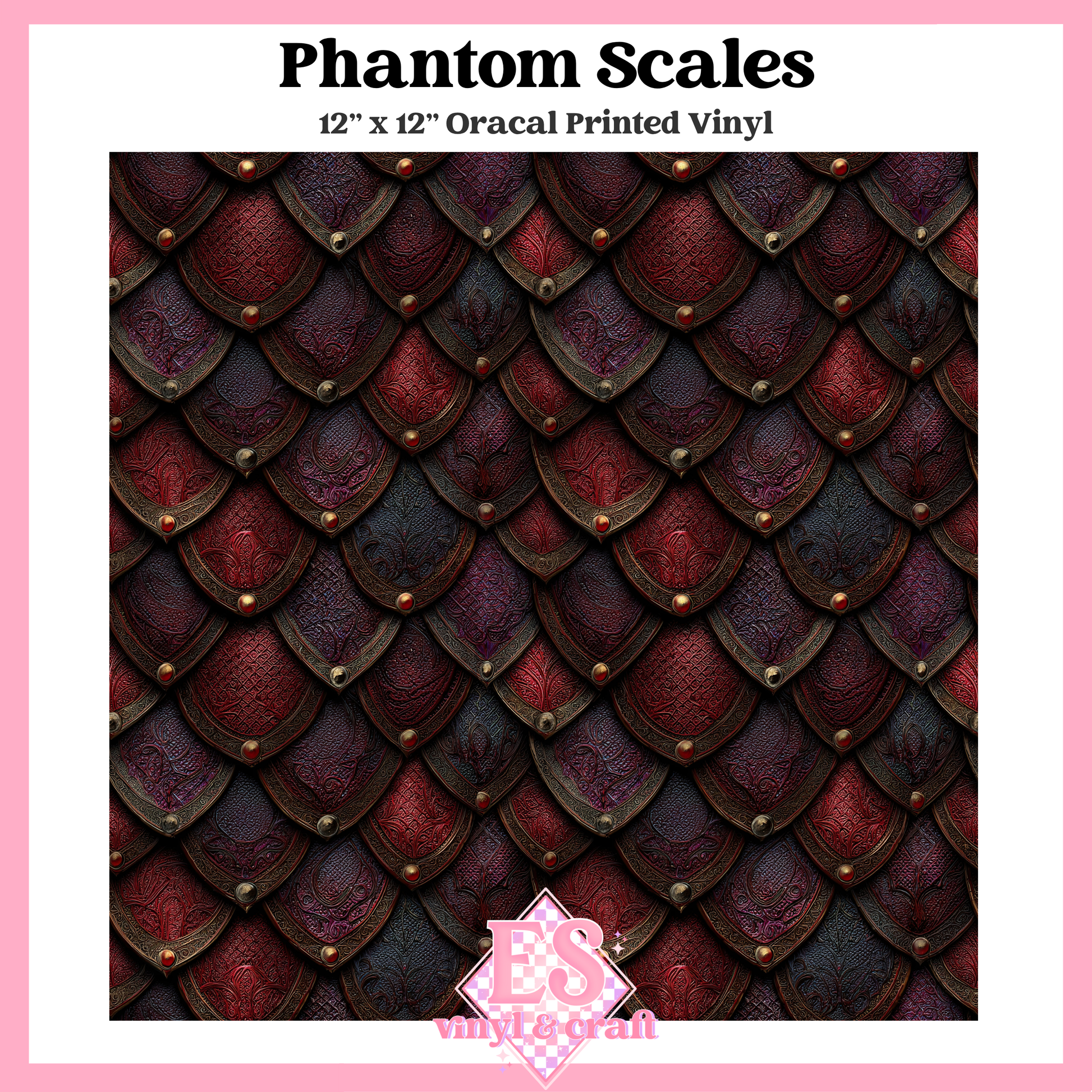 Prismatic Dragon Scale Collection - 12" x 12" Sheet (14 Different De image 4