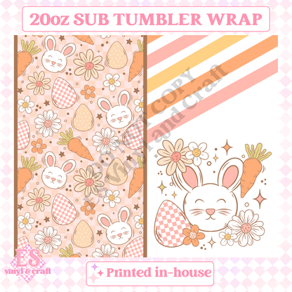 Bunny - Full 20oz Tumbler Sublimation Print image 1