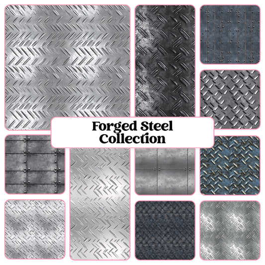 Forged Steel Collection - 12" x 12" Sheet (10 Different Designs) image 0