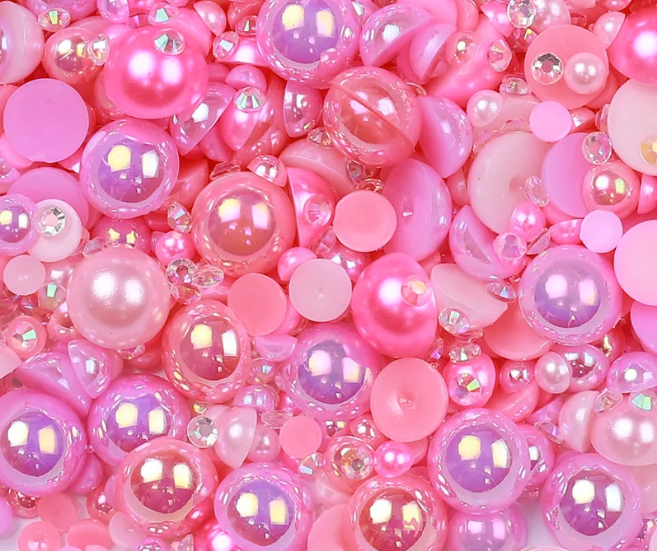 Fairy Floss - Pearl & Rhinestone Mix image 0