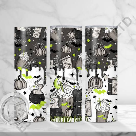 Witches Need Coffee - Full 20oz Tumbler Sublimation Ready Print image 0