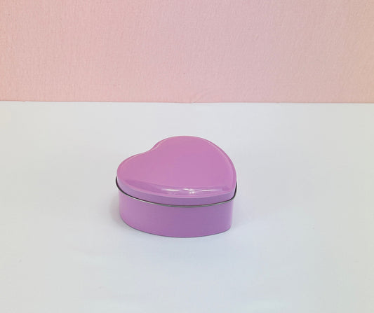 Pink Metallic Heart Tin image 0